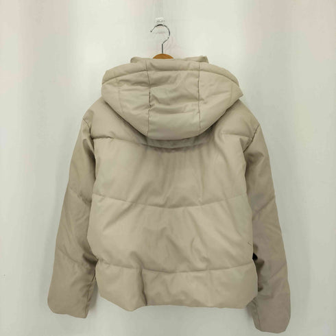 ザラ ZARA FAUX LEATHER PUFFER JACKET フェイクレザー パファージャケット レディース XS