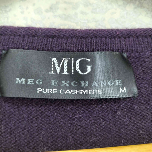 MEG EXCHANGE pure cashmere フロントポケットニット import レディース M