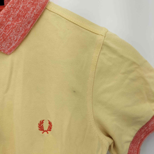 フレッドペリー FRED PERRY ロゴ刺繍 バイカラーポロシャツ レディース USA 6
