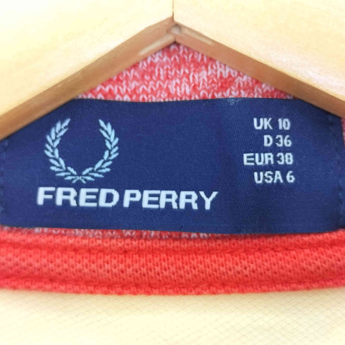 フレッドペリー FRED PERRY ロゴ刺繍 バイカラーポロシャツ レディース USA 6