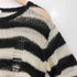 ラグアジェム LAGUA GEM 23ss DAMAGE BORDER KNIT ダメージ ボーダー ニット レディース FREE