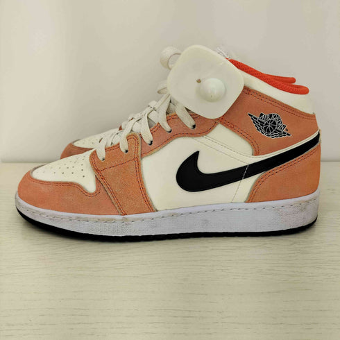 ジョーダンブランド JORDAN BRAND GS Air Jordan 1 Mid Orange Suede メンズ JPN:25