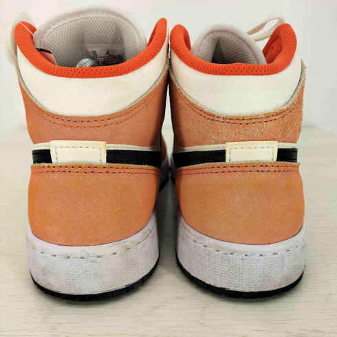 ジョーダンブランド JORDAN BRAND GS Air Jordan 1 Mid Orange Suede メンズ JPN:25
