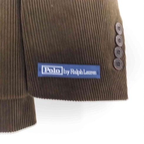 ポロバイラルフローレン Polo by RALPH LAUREN 太畝 コーデュロイ 2B シングル テーラード ジャケット メンズ 40S