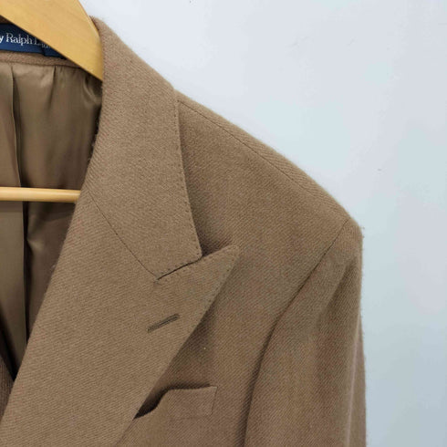 ポロバイラルフローレン Polo by RALPH LAUREN キャメルヘア ダブルブレスト テーラード ジャケット メンズ 40S