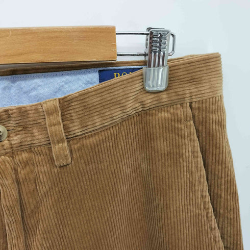 ポロラルフローレン POLO RALPH LAUREN STRETCH STRAIGHT FIT 太畝 コーデュロイ ノータック パンツ メンズ 32/32