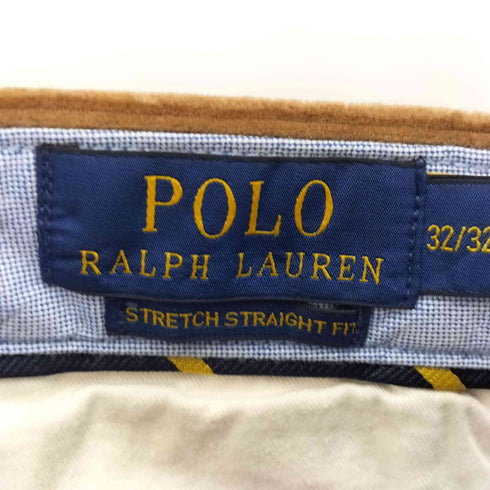 ポロラルフローレン POLO RALPH LAUREN STRETCH STRAIGHT FIT 太畝 コーデュロイ ノータック パンツ メンズ 32/32