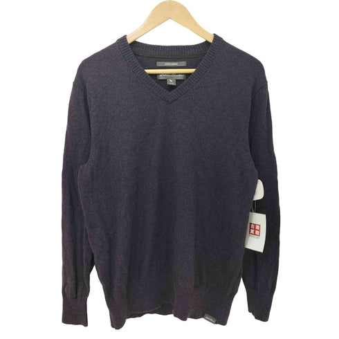 エディーバウアー Eddie Bauer コットンカシミヤ Vネックニット メンズ import:S