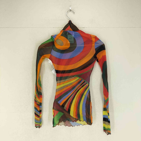 エミリオプッチ EMILIO PUCCI 幾何学模様 タートルネックセカンドスキン レディース 36