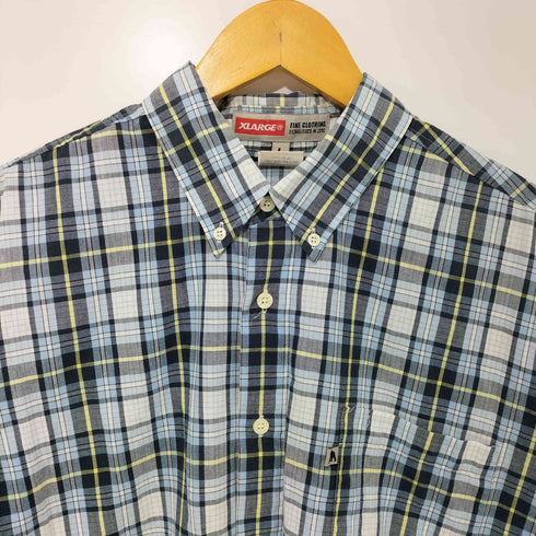 エクストララージ XLARGE チェック柄 ショートスリーブボタンダウンシャツ メンズ import:L