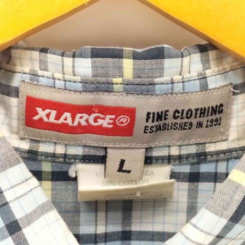 エクストララージ XLARGE チェック柄 ショートスリーブボタンダウンシャツ メンズ import:L