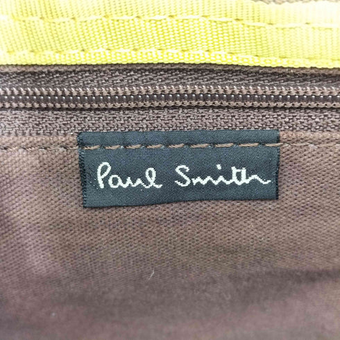 ポールスミス Paul Smith レザーキャンバス切替 ショルダーバッグ メッセンジャーバッグ メンズ