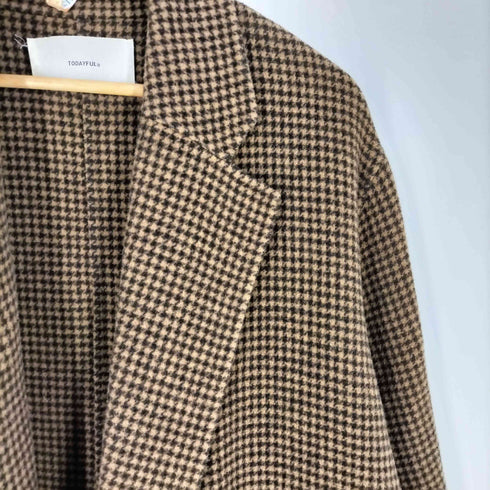 トゥデイフル TODAYFUL Over Check Coat オーバーチェックコート レディース JPN:36