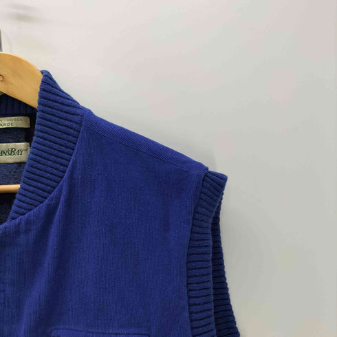 セントジョンズベイ STJOHNS BAY 90-00S 裏地ブロックチェック 細畝 コーデュロイ コーズ ベスト メンズ XL