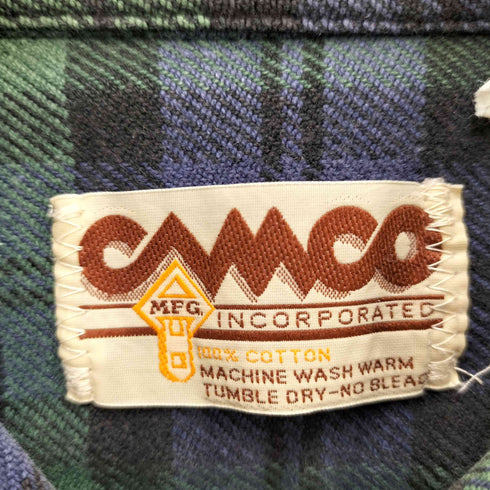 カムコ CAMCO チェック柄 ネルシャツ メンズ
