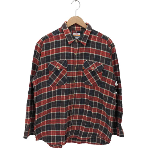 リーバイス Levis 00s ORANGE TAB フラップポケット チェック ネルシャツ メンズ JPN:L