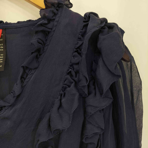 ダブルスタンダードクロージング DOUBLE STANDARD CLOTHING シルク100% フリルブラウス レディース