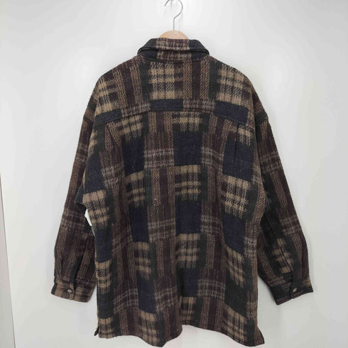RAW RAGS チェック ウールジップアップジャケット メンズ JPN:L
