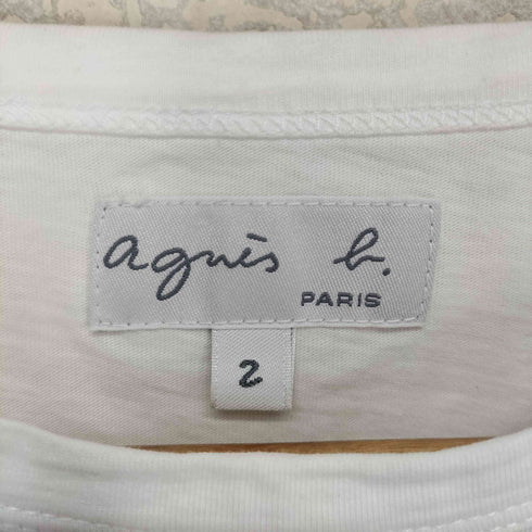 アニエスベー agnes b. BRANDO クルーネック プリントデザイン 半袖 Tシャツ レディース 2