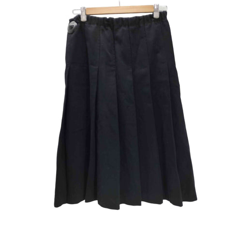 トリココムデギャルソン tricot COMME des GARCONS AD2010 コットン ウール プリーツスカート レディース