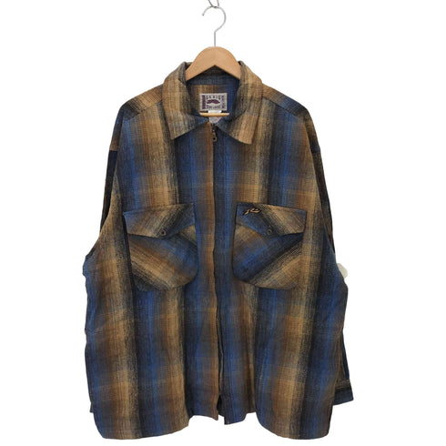 RUSTY オンブレチェック ジップアップシャツ メンズ JPN:M