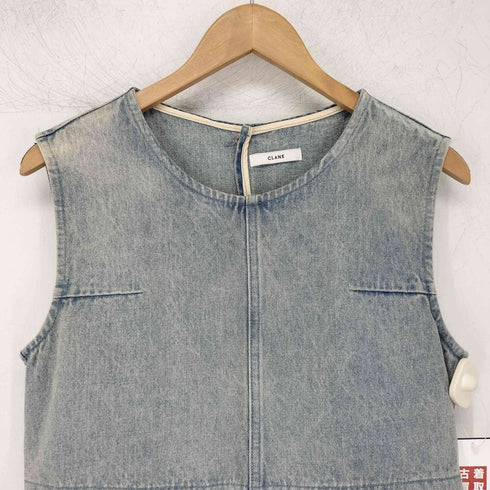 クラネ CLANE BACK OPEN DENIM ALL IN ONE レディース 2