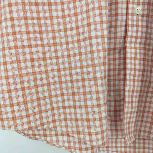 ブルックスブラザーズ 346 BROOKS BROTHERS ボタンダウン 半袖 チェック シャツ メンズ import:XL