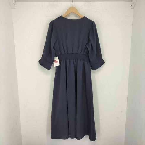 dress+ ワンピース 袖付き 披露宴 結婚式 オフィス パーティードレス レディース JPN:M