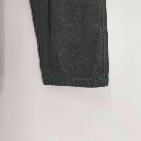 RK DENIM 00S Y2K ステッチ 刺繍 デザイン 5ポケット バギー デニム パンツ 極太 メンズ