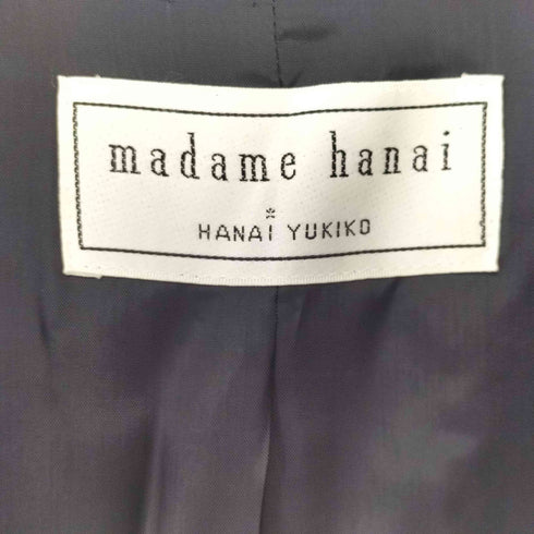 ユキコハナイ YUKIKO HANAI ウール ノーカラージャケット レディース 09号