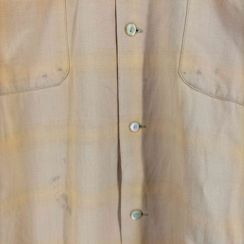 キャンパス CAMPUS 50-60s USA製 レーヨン オンブレチェックシャツ メンズ import:M