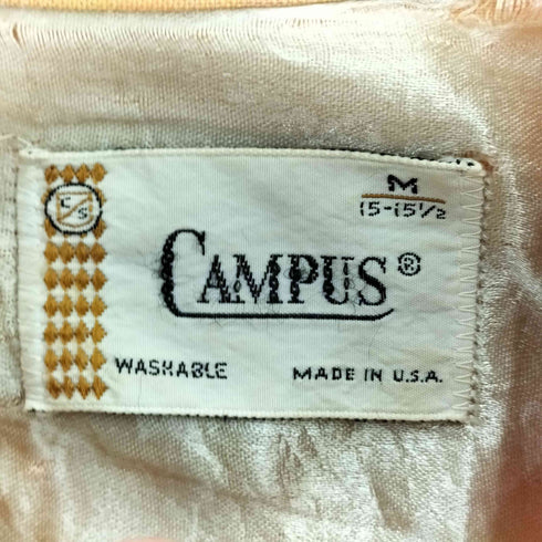 キャンパス CAMPUS 50-60s USA製 レーヨン オンブレチェックシャツ メンズ import:M