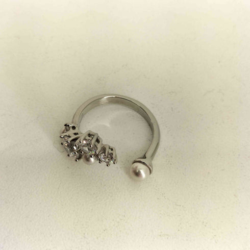 スワロフスキー SWAROVSKI CONSTELLA オープンリング レディース 9号