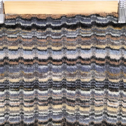 ミッソーニ MISSONI 90s イタリア製 モヘヤ混 波模様 タイトスカート レディース 42