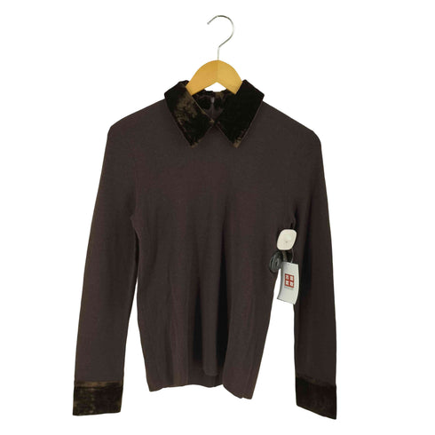 クラネ CLANE VELOR COLLAR KNIT TOPS レディース JPN:1