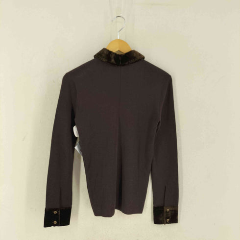 クラネ CLANE VELOR COLLAR KNIT TOPS レディース JPN:1