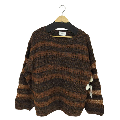 クラネ CLANE SHEER BORDER MOHAIR KNIT レディース JPN:1