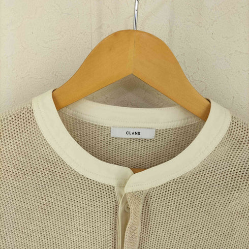 クラネ CLANE MESH HENLEY NECK TOPS レディース JPN:2