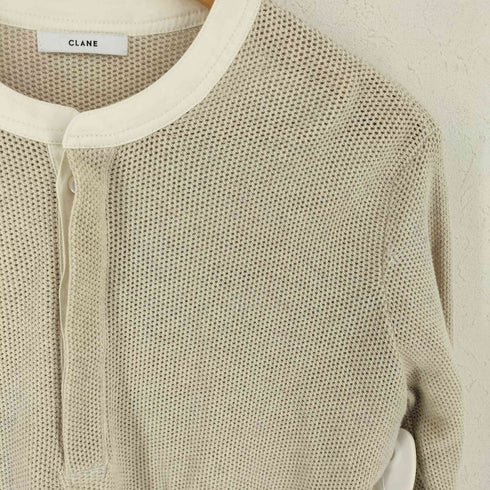 クラネ CLANE MESH HENLEY NECK TOPS レディース JPN:2