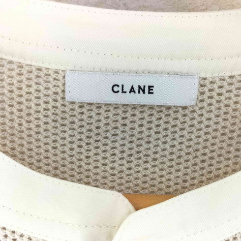 クラネ CLANE MESH HENLEY NECK TOPS レディース JPN:2