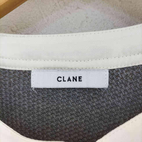 クラネ CLANE MESH HENLEY NECK TOPS レディース JPN:2