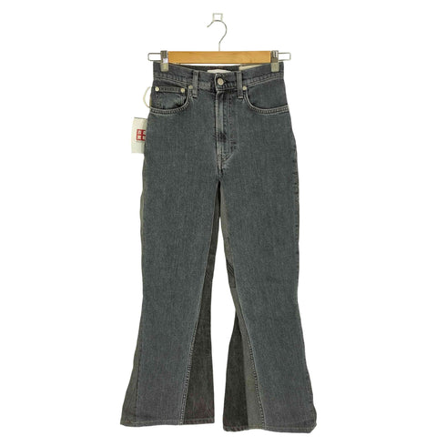 ヘルムートラング HELMUT LANG イタリア製 パッチワーク ブーツカット デニムパンツ レディース