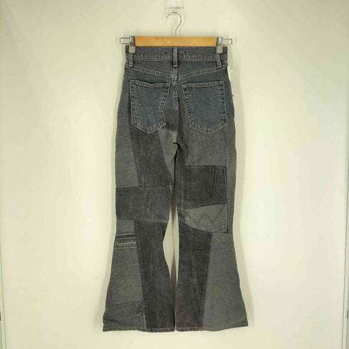 ヘルムートラング HELMUT LANG イタリア製 パッチワーク ブーツカット デニムパンツ レディース