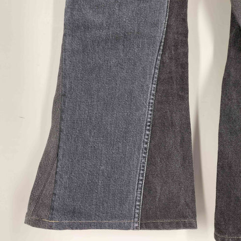 ヘルムートラング HELMUT LANG イタリア製 パッチワーク ブーツカット デニムパンツ レディース