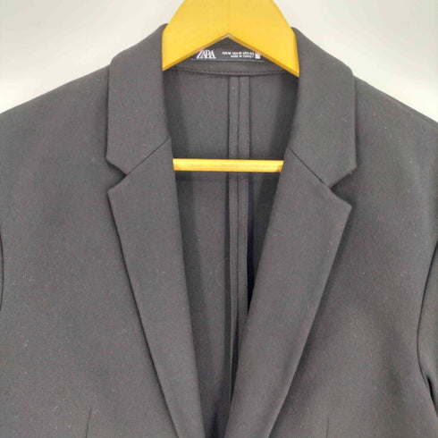 ザラ ZARA レーヨン混 エステル シングルブレスト 1B テーラード ジャケット メンズ import:M