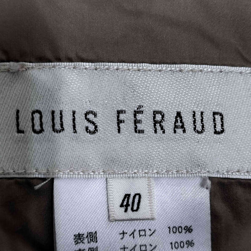 Louis Feraud タヌキファー キルティング ダウンコート レディース 40