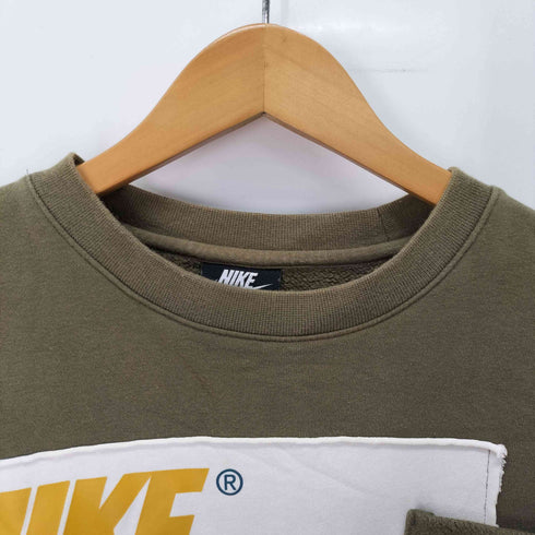 ナイキ NIKE WILD パッチワークデザイン ロゴプリント クルーネック スウェット メンズ import:S
