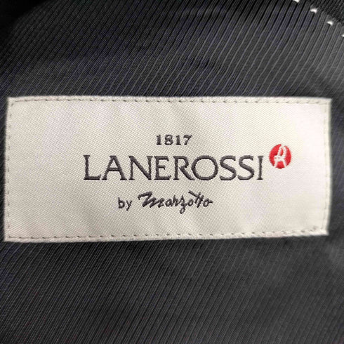 LANEROSSI シャドーストライプ 総裏 2Bテーラードジャケット テーパード スラックス パンツ セットアップ メンズ 胸囲92 胴囲80 身長170