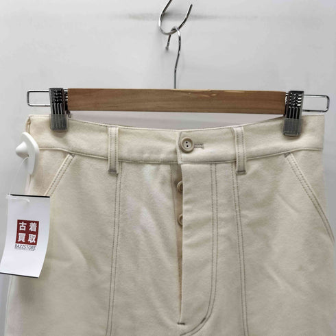 VILLD ウール ボタンフライ ストレート パンツ レディース JPN:38