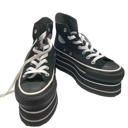 パメオポーズ Pameo Pose ALL STAR STAGE HI / PP 別注 コラボ ハイカット 厚底 ダット スニーカー レディース CONVERSE:4 1/2